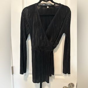 ASOS Maternity - Black Long Sleeve Top with Lace detail